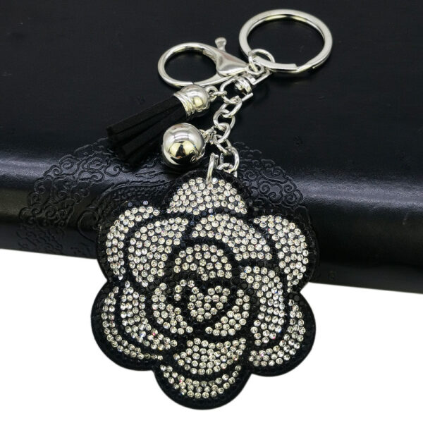 Wholesale Figure Plum Blossom Diamond Keychain