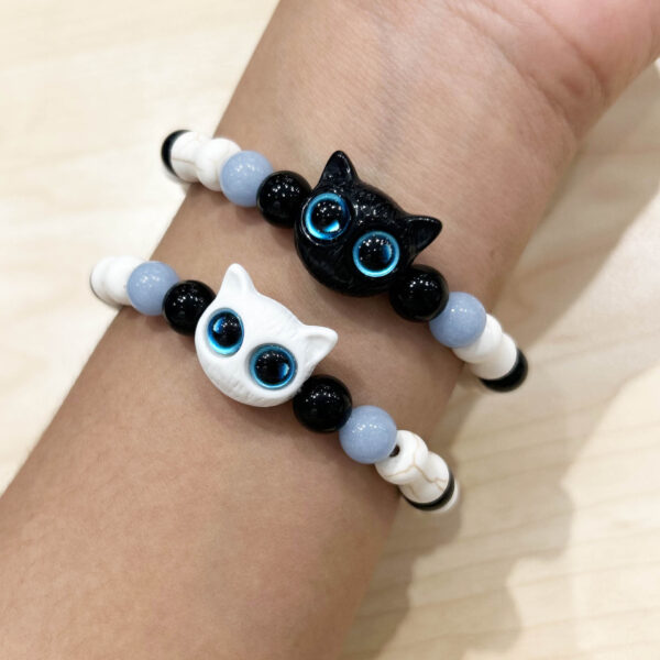 Wholesale Dopamine Kitten Color Beaded Bracelet Girlfriend Jewelry Scenic