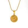 Wholesale Rose Flower Pendant Necklace Simple Titanium Steel Sunflower Necklace