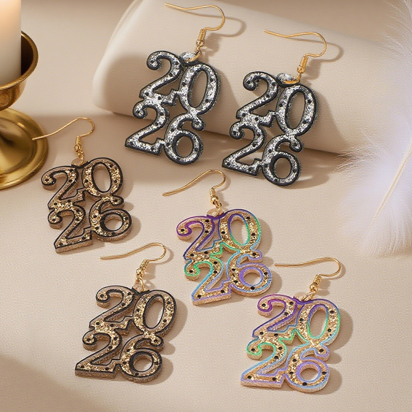 Wholesale 2026 Digital Earrings