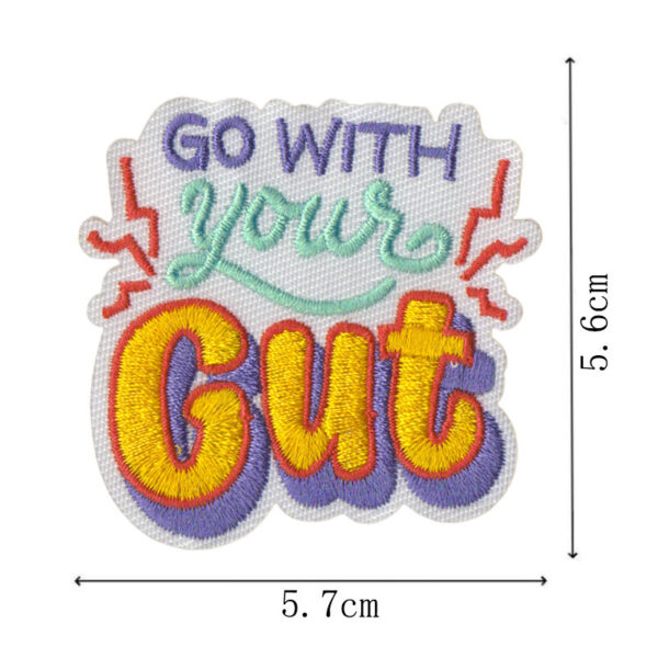 Wholesale Inspirational quotes letter embroidery DIY patches