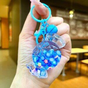 Colorful Hardware [Blue] Glowing Bubble Bead Round Candy / Quantity 1 is 1
