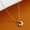 Wholesale moon necklace goddess clavicle chain Titanium Steel Necklace