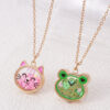 Wholesale Cute Cat Frog Bear Kidsren's Necklace