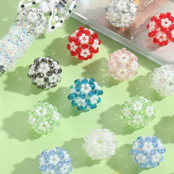 Wholesale Hand-Woven Crystal Millet Beads Round Beads