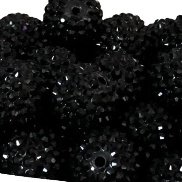 O1CN018PRWmP1QErISAKzam_2201245431945-0-cib Wholesale 5pcs 20MM Solid Color Black Rhinestone Beads Bubblegum Beads