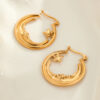 O1CN018Rz8Fg29BL3rACvlL_2211762048029-0-cib Wholesale retro star ring hollow earrings stainless steel earrings