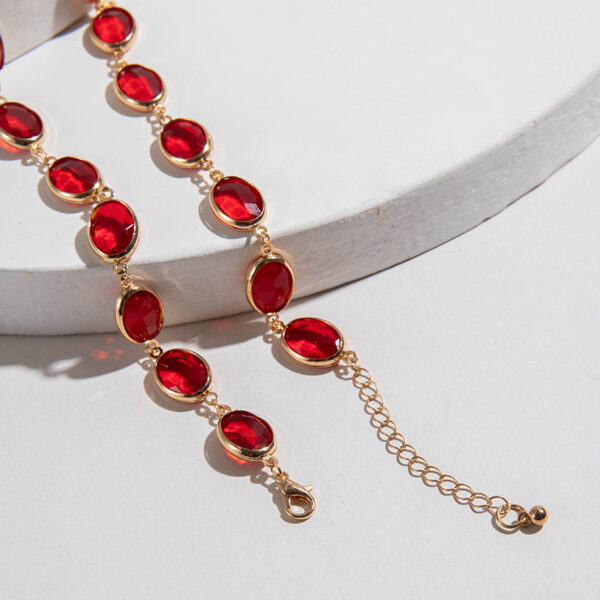 O1CN018SGkFa22VlMWqk3JC_1717797126-0-cib Wholesale Elliptical Red Diamond Cross Pearl Necklace