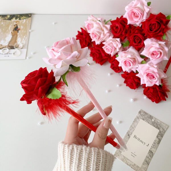 Wholesale Romantic Valentine's Day Rose Bundle Gift Pen