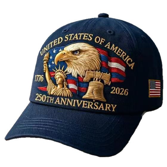 Wholesale Colorful Eagle Flag Embroidered Baseball Hat