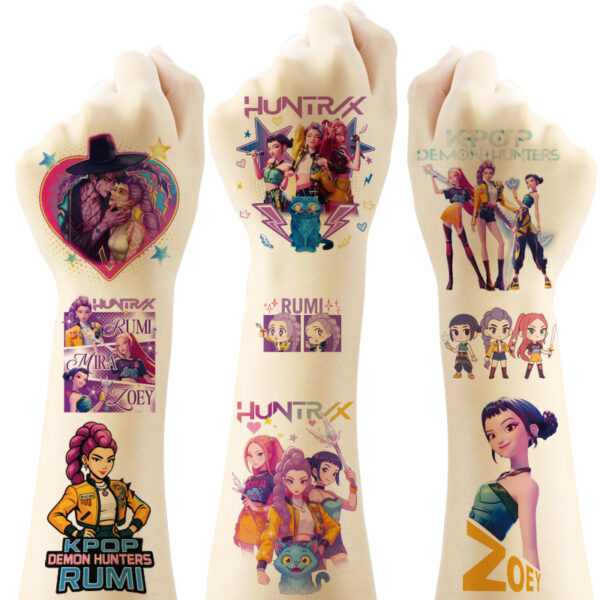 Wholesale Girl gro temrary tattoo stickers, cartoon temrary tattoo stickers for chilen