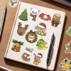 Wholesale 50pcs Cartoon Christmas