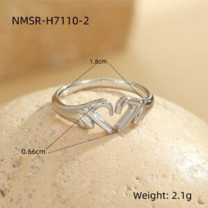 Nmsr-h7110-2 steel color large ring / One size fits all