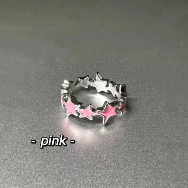 O1CN018WX6nj20nVOW3EYFZ_2204814786894-0-cib Wholesale Valentine's Day star open ring cold style Rings