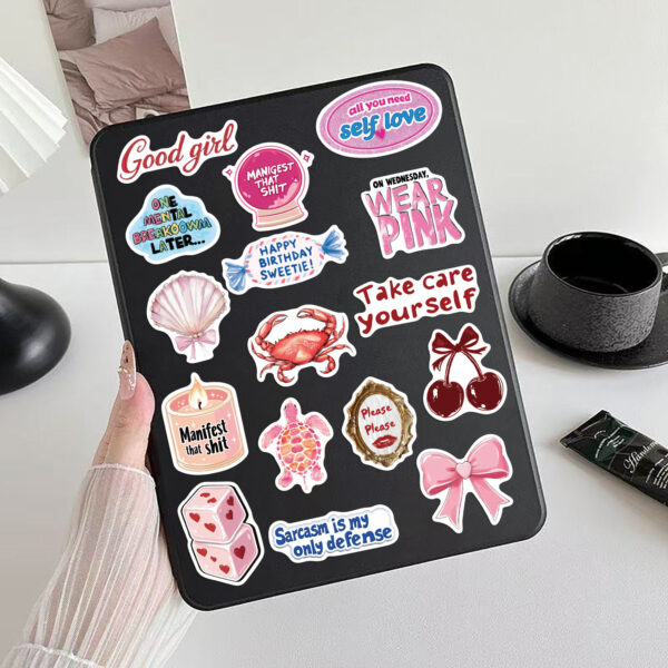 Wholesale 50pcs Cartoon Inspirational Girl Graffiti Waterproof Vinyl Stickers