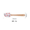 Wholesale Medium pointed silicone wood handled cream cake spatula