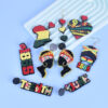 Wholesale Black Liberation Month Memorial Earrings June Day African Slave Liberation Day Earrings