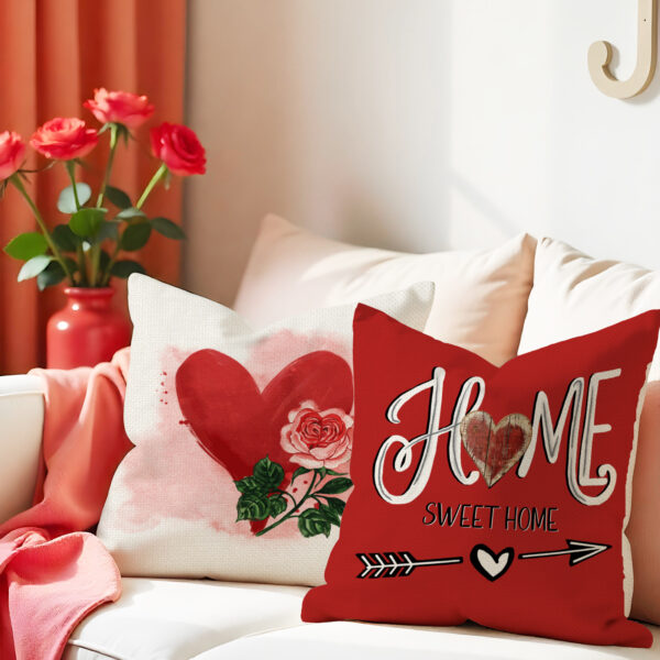 Wholesale Valentine's Day Set Pillowcase Red Heart Pillowcase