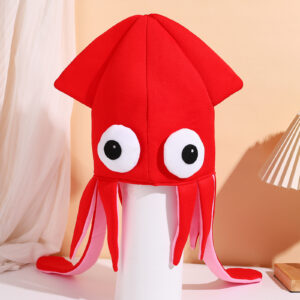 Customized red octopus hat / All yards
