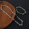 Wholesale Silver retro bone and joint chain necklace