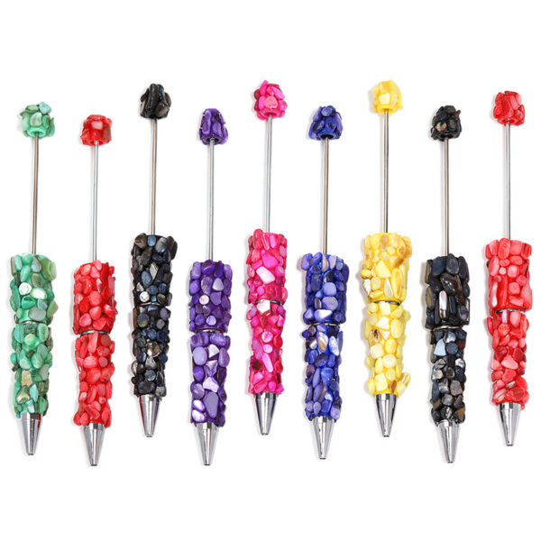 Wholesale Colorful Shell Heavy Beaded Cute Pen DIY Creative