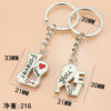 Wholesale Valentine's Day Silver Love Word Metal Keychain
