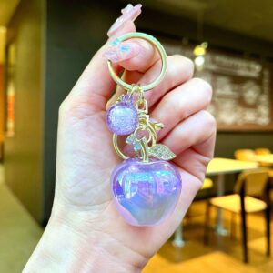 Gold Hardware [Purple] Electroplated Apple / Quantity 1 is 1