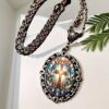 O1CN018h3Y3X26FVolFcTUZ_2216467957632-0-cib Wholesale Painted cross and dove necklace