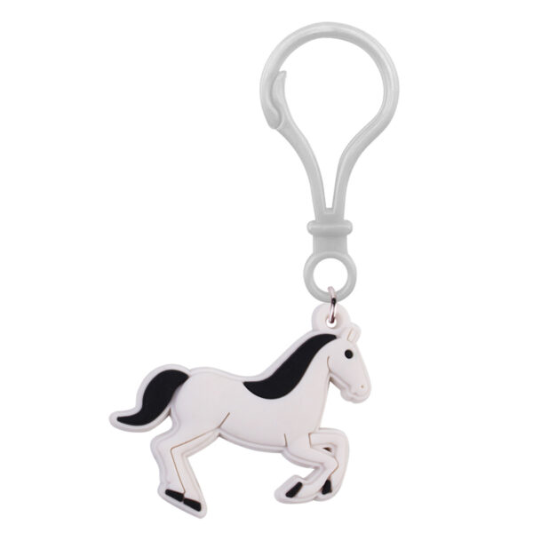 Wholesale Galloping Horse Party Plastic Buckle Keychain