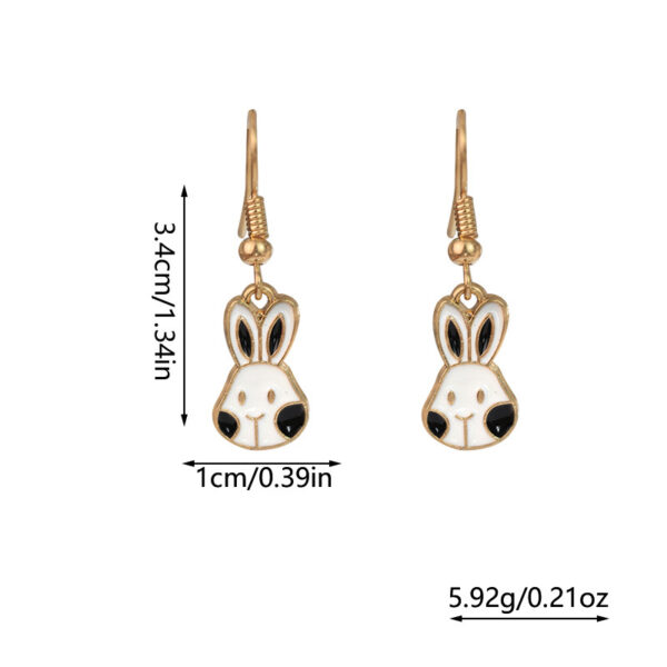 Wholesale Easter cartoon cute rabbit earrings