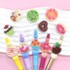 Wholesale Random 100pcs Food Pen Beaded Ballpoint DIY Pen Beads