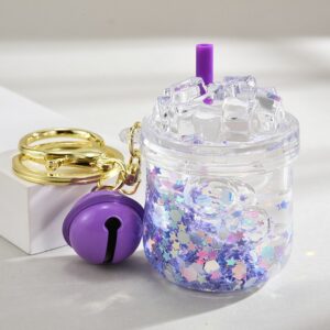 Bell style iceberg [purple] / Keychain + luminous oil bottle