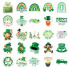 O1CN018je98s1rmHreia3sU_2217918695673-0-cib Wholesale 50pcs St. Patrick's Day green rainbow word hats Waterproof Vinyl Stickers