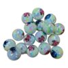 Wholesale 10pcs Color Plated Cartoon Round Acrylic Beads OLY Exclusive