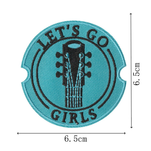 Wholesale Blue Letter Lightning Embroidery Patch