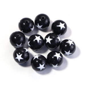 Black / Diameter: 20mm, hole diameter 2.8mm, 10 pcs/pack