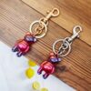 Wholesale Colorful Metal Gradient Bear Keychain