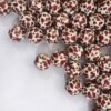 Wholesale 5pcs 20mm Acrylic Bee Stripe Print Beads