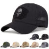 Wholesale Outdoor camouflage skull sunshade Velcro baseball cap