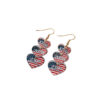 Wholesale Independence Day Anniversary Love Star Spangled Banner Acrylic Earrings