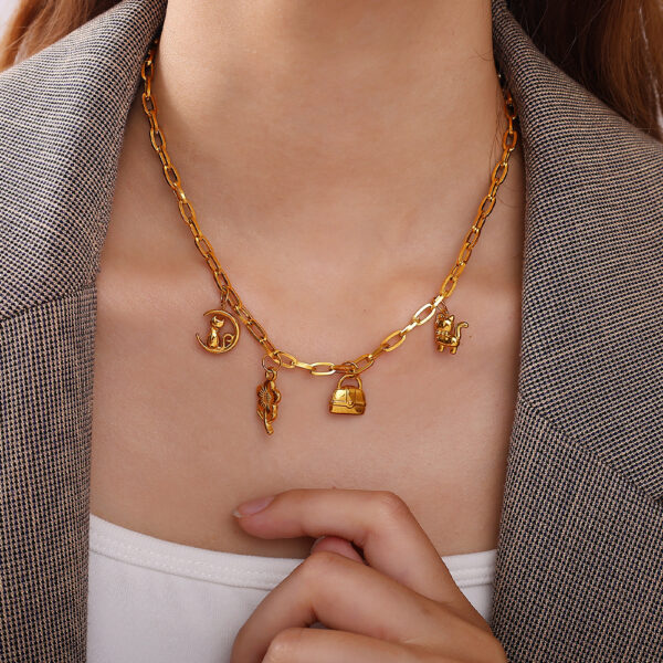 Wholesale Mini bag stainless steel plated pendant accessory