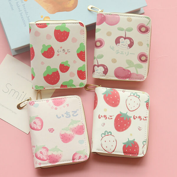 Wholesale Cartoon Fashion Fruit Print Wallet