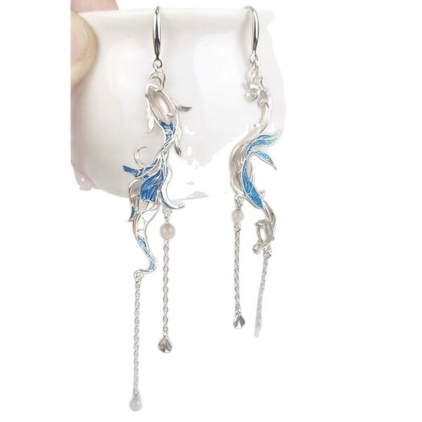 Wholesale Pisces earrings for women long tassel earrings