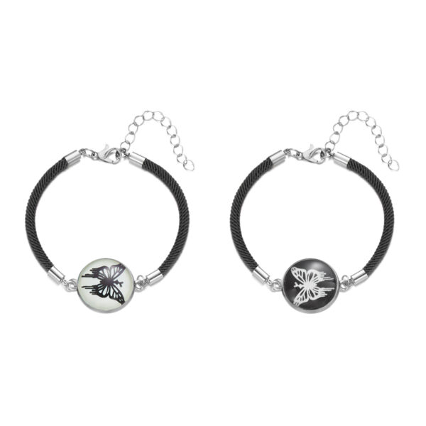 Wholesale Luminous Sun Moon Time Gemstone Couple Bracelet