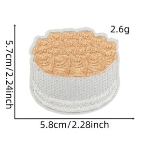 Solid color cloth stickers 5#