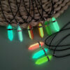 Wholesale Luminous Fluorescent Cross Hexagonal Column Moon Heart Pendant Acrylic Beads