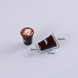 Medium panda / Black three-dimensional printed coffee cup