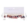 Wholesale Independence Day red, white, blue star striped slipper earring set