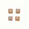 Wholesale 14m Acrylic Bread Kt Printed Square through Hole DIY Loose Beads Cartoon Bag Pendant Mobile Phone Chain Head Rope Aessories