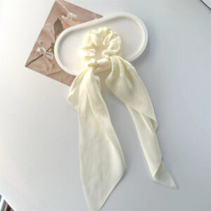 Satin Ribbon Large Bowel-Rice White